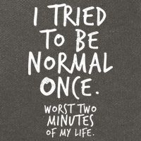 I Tried To Be Normal Once Worst Two Minutes Cotton Canvas Backpack