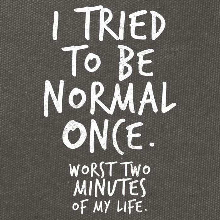 I Tried To Be Normal Once Worst Two Minutes Cotton Canvas Backpack