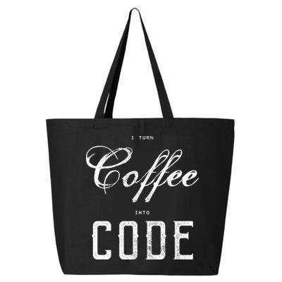 I Turn Coffee Into Code 25L Jumbo Tote