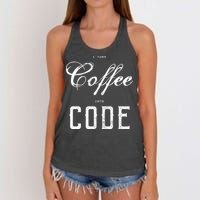 I Turn Coffee Into Code Women's Knotted Racerback Tank