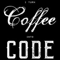 I Turn Coffee Into Code Cropped Pullover Crew