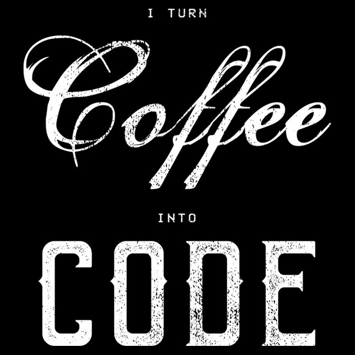 I Turn Coffee Into Code Cropped Pullover Crew