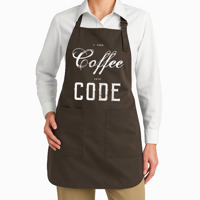 I Turn Coffee Into Code Apron