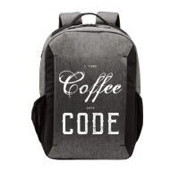 I Turn Coffee Into Code Vector Backpack