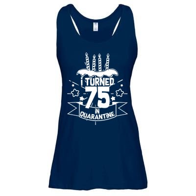 I Turned 75 In Quarantine Birthday Ladies Essential Flowy Tank