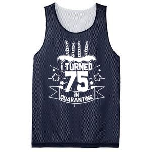 I Turned 75 In Quarantine Birthday Mesh Reversible Basketball Jersey Tank