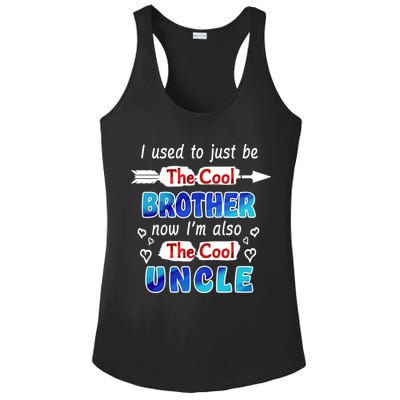 I Used To Be The Cool Brother Now I'm Also The Cool Uncle Ladies PosiCharge Competitor Racerback Tank