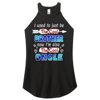 I Used To Be The Cool Brother Now I'm Also The Cool Uncle Women's Perfect Tri Rocker Tank