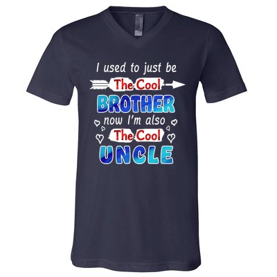 I Used To Be The Cool Brother Now I'm Also The Cool Uncle V-Neck T-Shirt