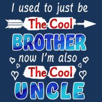 I Used To Be The Cool Brother Now I'm Also The Cool Uncle 7-Panel Snapback Hat