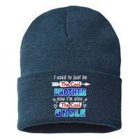 I Used To Be The Cool Brother Now I'm Also The Cool Uncle Sustainable Knit Beanie