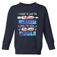 I Used To Be The Cool Brother Now I'm Also The Cool Uncle Toddler Sweatshirt