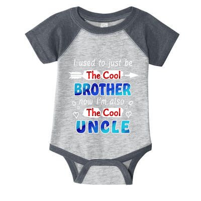 I Used To Be The Cool Brother Now I'm Also The Cool Uncle Infant Baby Jersey Bodysuit