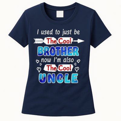 I Used To Be The Cool Brother Now I'm Also The Cool Uncle Womens T-Shirt