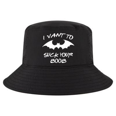 I Vant To Suck Your Boobs Vampire Bat Halloween Cool Comfort Performance Bucket Hat