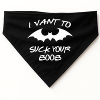I Vant To Suck Your Boobs Vampire Bat Halloween USA-Made Doggie Bandana