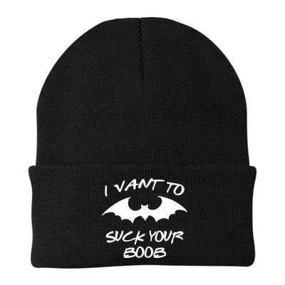 I Vant To Suck Your Boobs Vampire Bat Halloween Beanie
