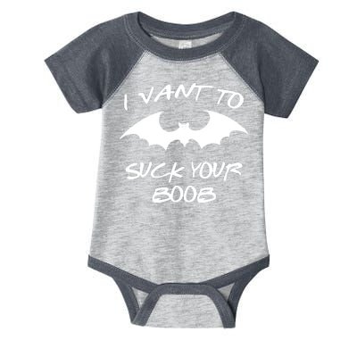 I Vant To Suck Your Boobs Vampire Bat Halloween Infant Baby Jersey Bodysuit