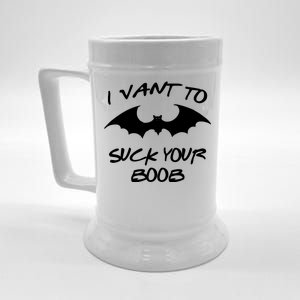 I Vant To Suck Your Boobs Vampire Bat Halloween Beer Stein