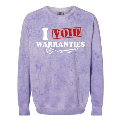 I Void Warranties Colorblast Crewneck Sweatshirt