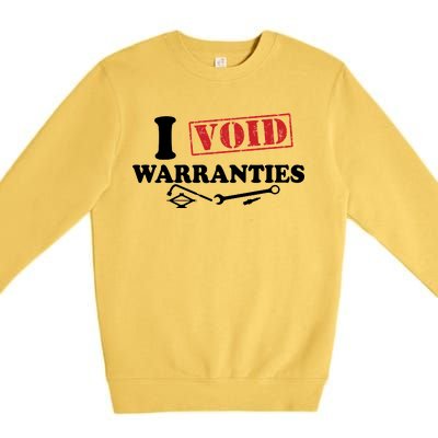 I Void Warranties Premium Crewneck Sweatshirt