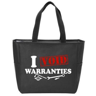 I Void Warranties Zip Tote Bag