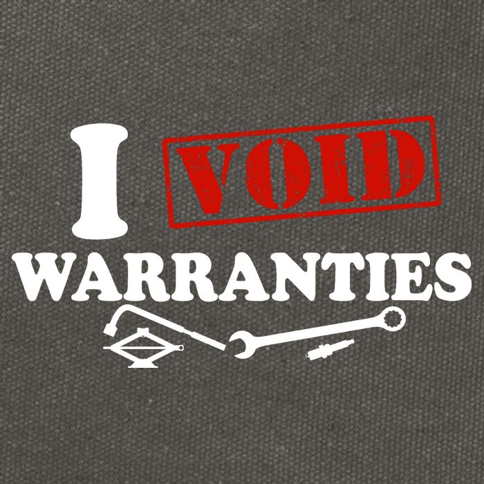I Void Warranties Cotton Canvas Backpack
