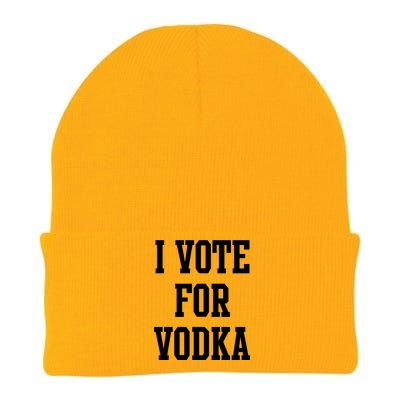 I Vote For Vodka Knit Cap Winter Beanie