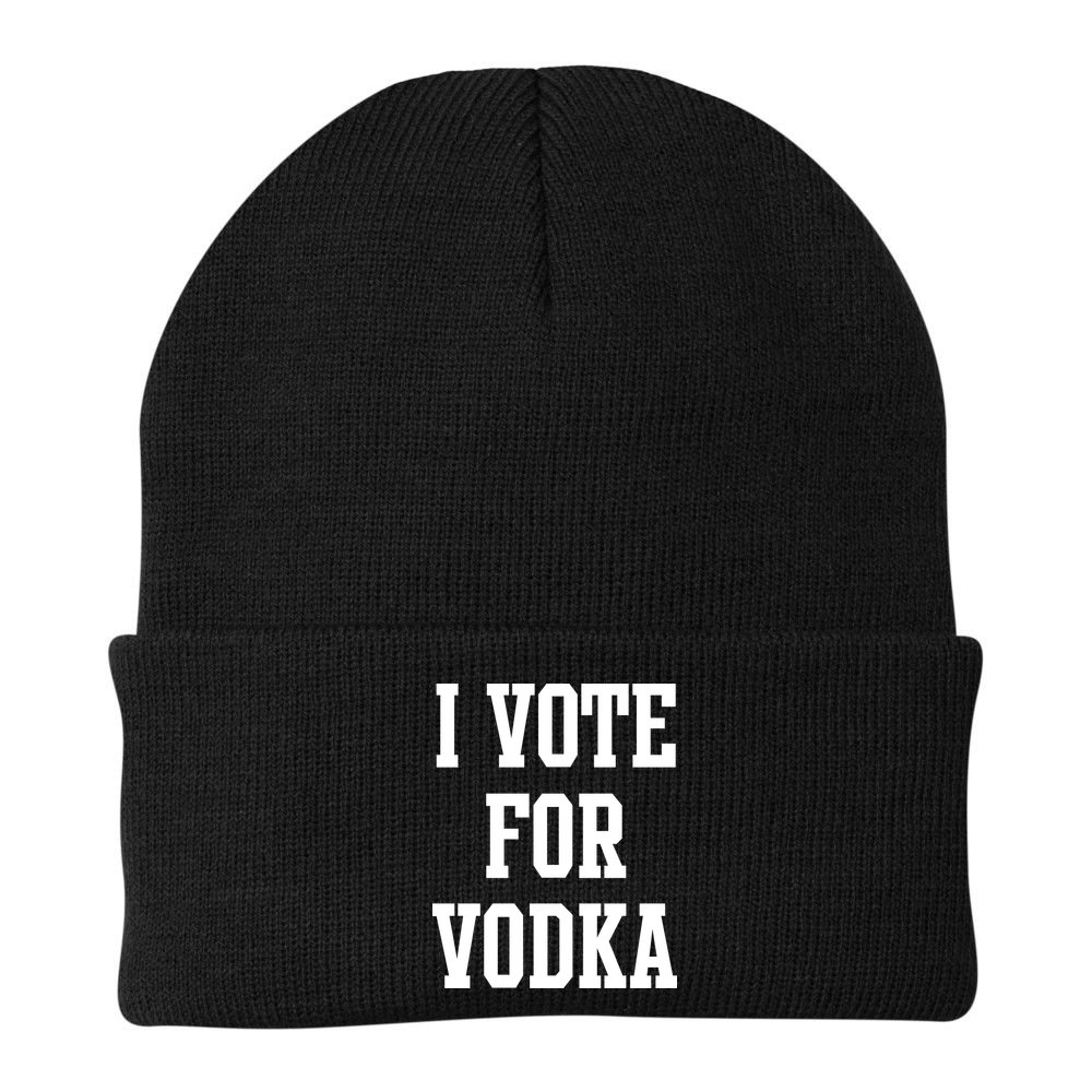 I Vote For Vodka Beanie