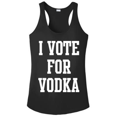 I Vote For Vodka Ladies PosiCharge Competitor Racerback Tank