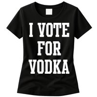 I Vote For Vodka Womens T-Shirt