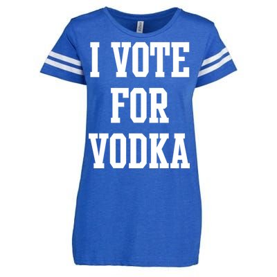 I Vote For Vodka Enza Ladies Jersey Football T-Shirt