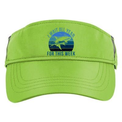 I Wait All Year For This Week Shark Adult Drive Performance Visor