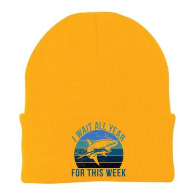 I Wait All Year For This Week Shark Knit Cap Winter Beanie