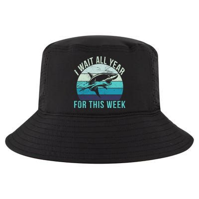 I Wait All Year For This Week Shark Cool Comfort Performance Bucket Hat