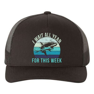 I Wait All Year For This Week Shark Yupoong Adult 5-Panel Trucker Hat