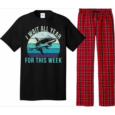 I Wait All Year For This Week Shark Pajama Set