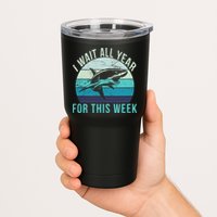 I Wait All Year For This Week Shark Tumbler