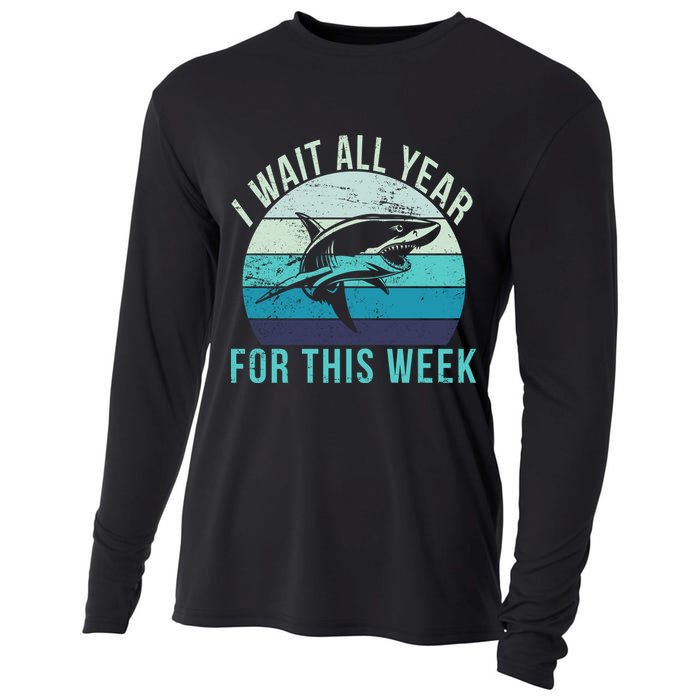 I Wait All Year For This Week Shark Cooling Performance Long Sleeve Crew