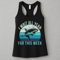 I Wait All Year For This Week Shark Womens Tank Top