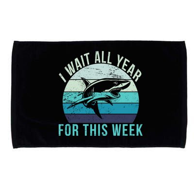 I Wait All Year For This Week Shark Microfiber Hand Towel