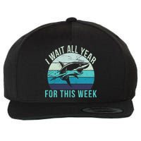 I Wait All Year For This Week Shark Wool Snapback Cap