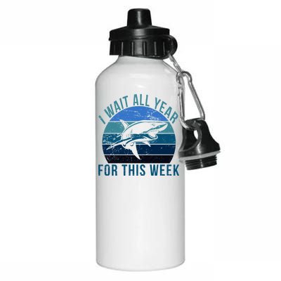 I Wait All Year For This Week Shark Aluminum Water Bottle