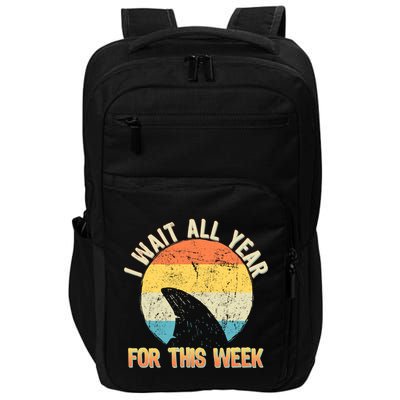 I Wait All Year For This Week Vintage Shark Impact Tech Backpack