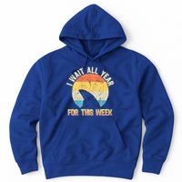 I Wait All Year For This Week Vintage Shark Hoodie