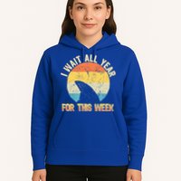 I Wait All Year For This Week Vintage Shark Hoodie