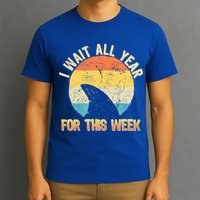 I Wait All Year For This Week Vintage Shark T-Shirt