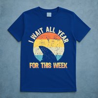 I Wait All Year For This Week Vintage Shark T-Shirt