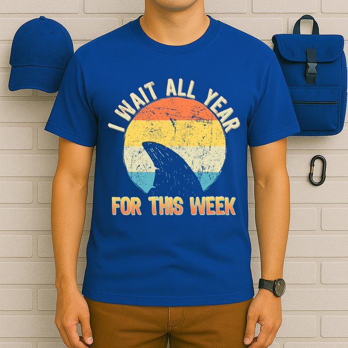 I Wait All Year For This Week Vintage Shark T-Shirt