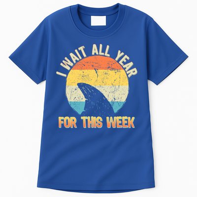 I Wait All Year For This Week Vintage Shark Tall T-Shirt